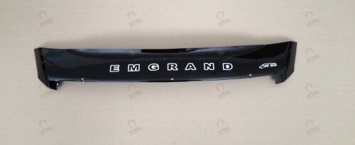 Дефлектор капота (мухобойка) Geely Emgrand X7 с 2013 г.в. (короткая) (Джили Х7) Вип Тюнинг