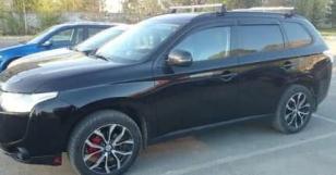 Дефлекторы окон (ветровики) Mitsubishi Outlander III 2012 (Митсубиши Аутлендер) Кобра Тюнинг