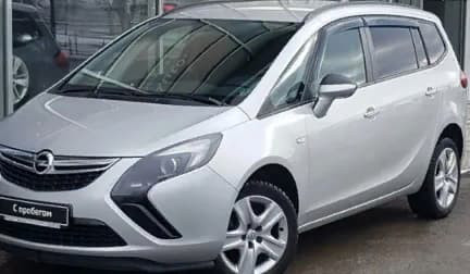 Дефлекторы окон (ветровики) Opel Zafira C 2011"EuroStandard" (Опель Зафира) Кобра Тюнинг